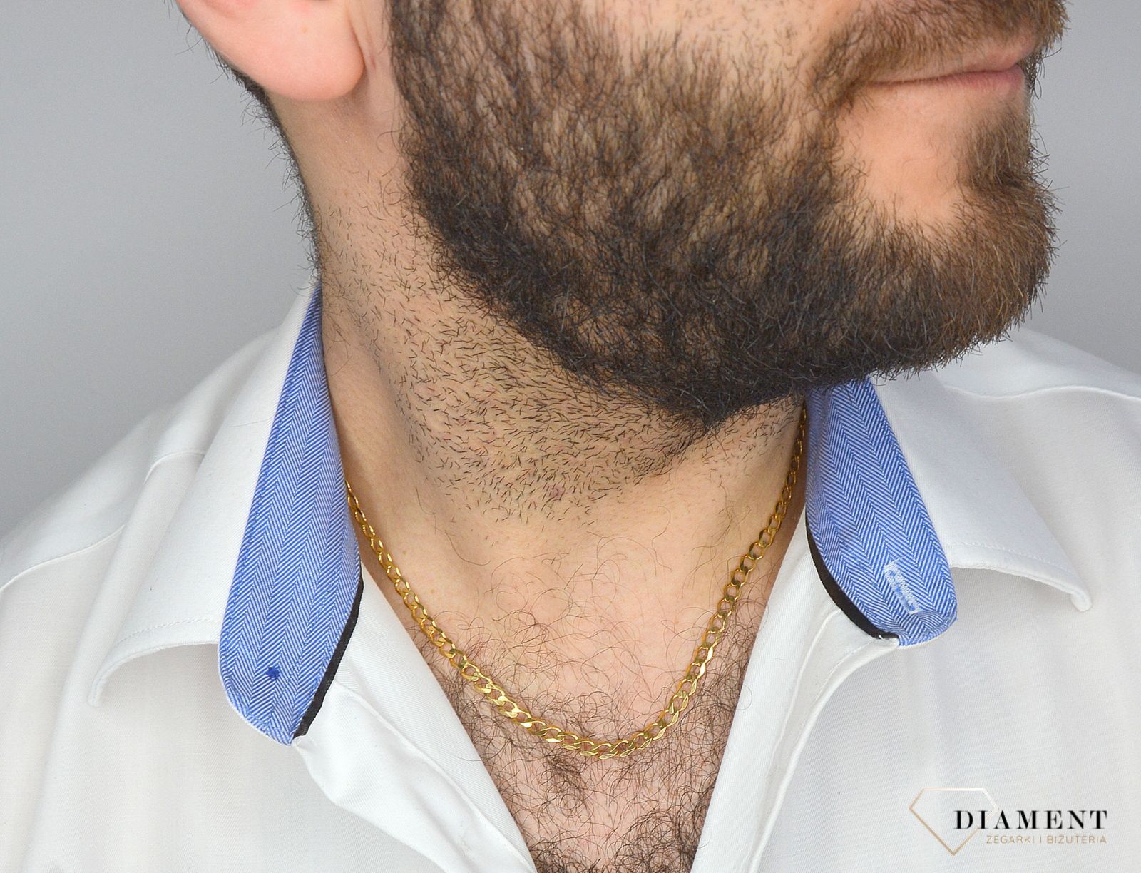 Złoty łańcuszek 333 pancerka 4,5 mm DIA-LAN-1462-333 4,5mm (2).jpg